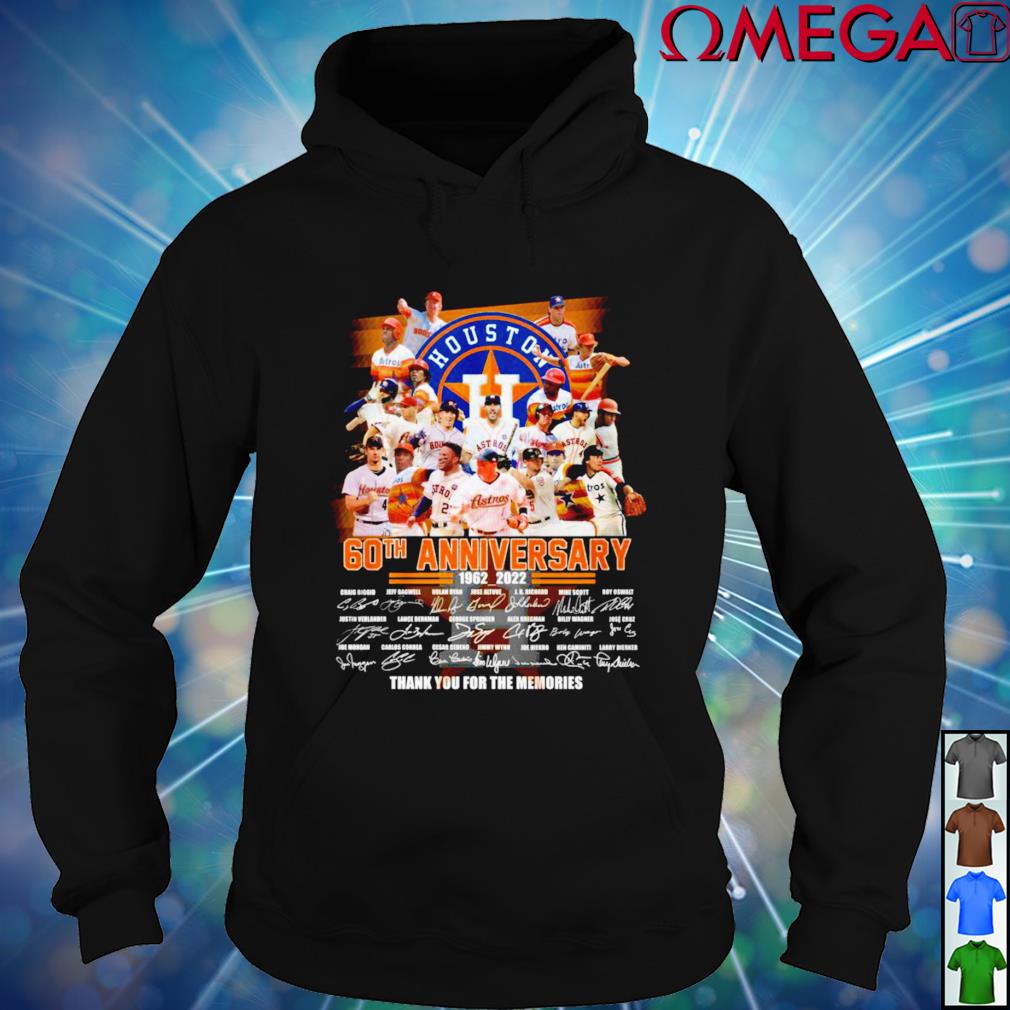 Houston Astros 60th Anniversary 1962-2022 signature shirt, hoodie