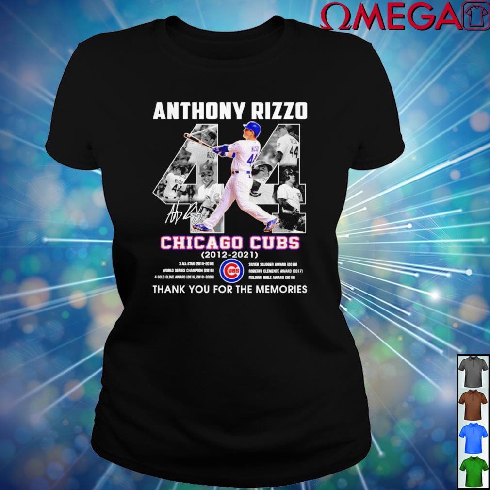 Authony Rizzo Cubs 2012-2021 thanks for the memories T-shirt