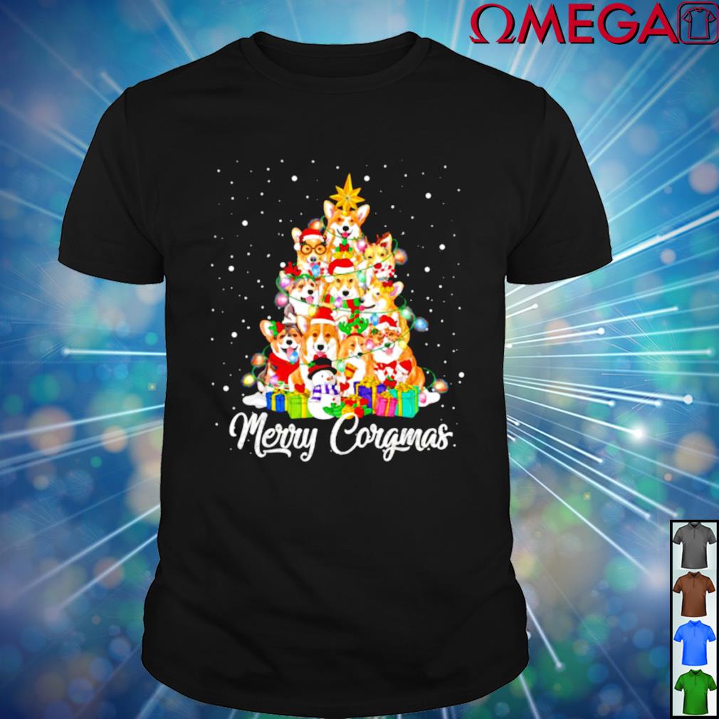 corgi christmas tree shirt