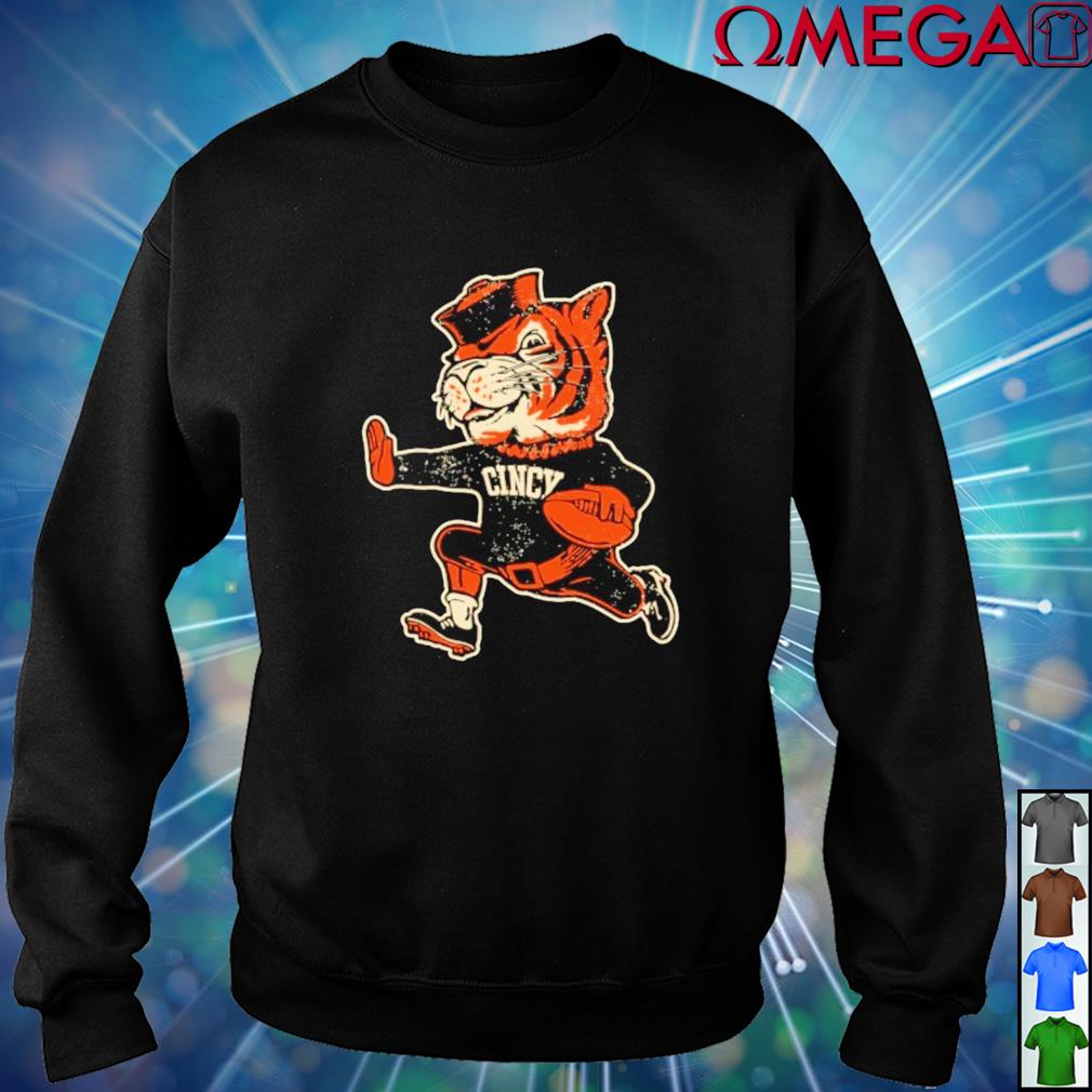 Premium Cincinnati Bengals Vintage Fighting Mascot T-Shirt, hoodie, sweater,  long sleeve and tank top