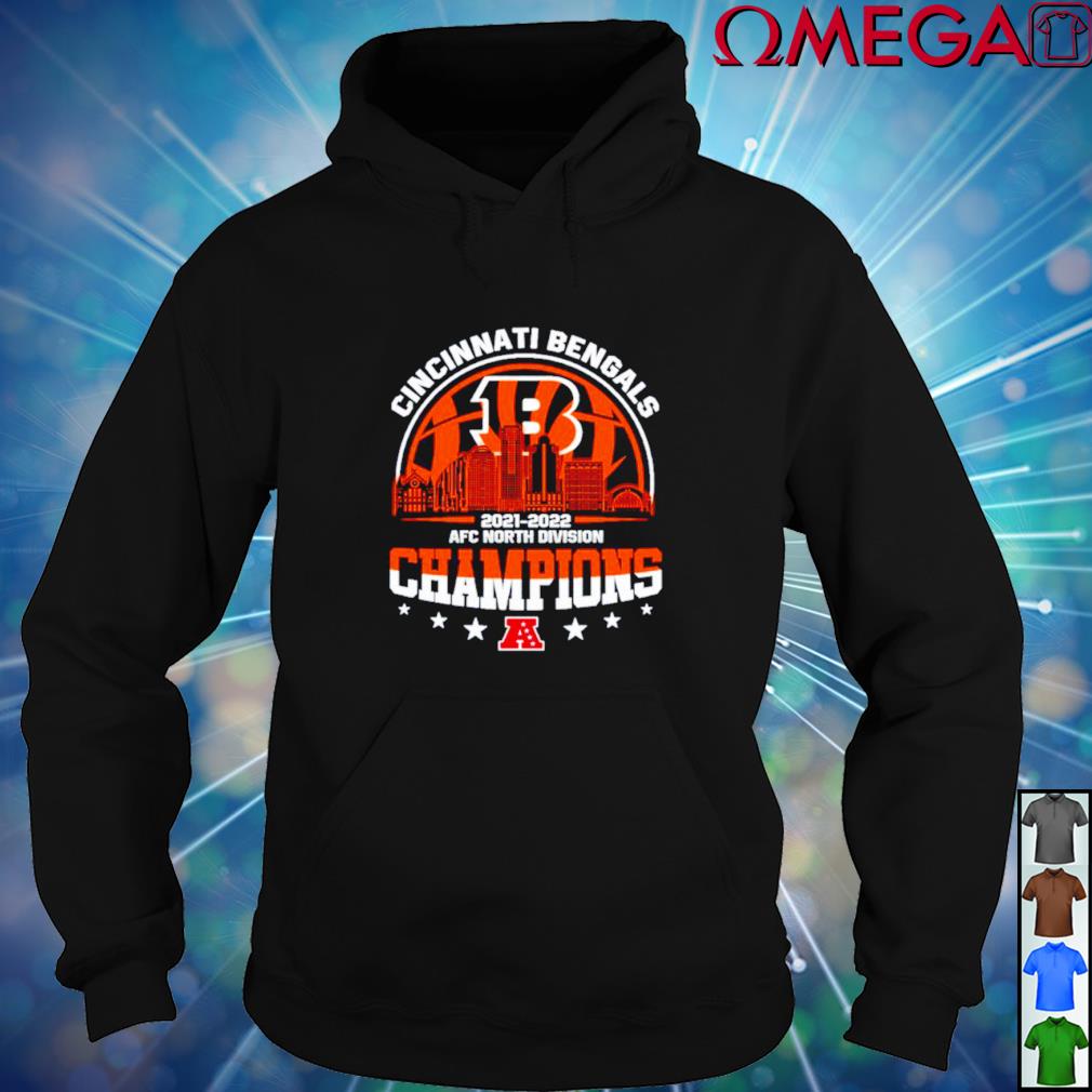 Cincinnati bengals champions 2021 2022 afc north shirt, hoodie