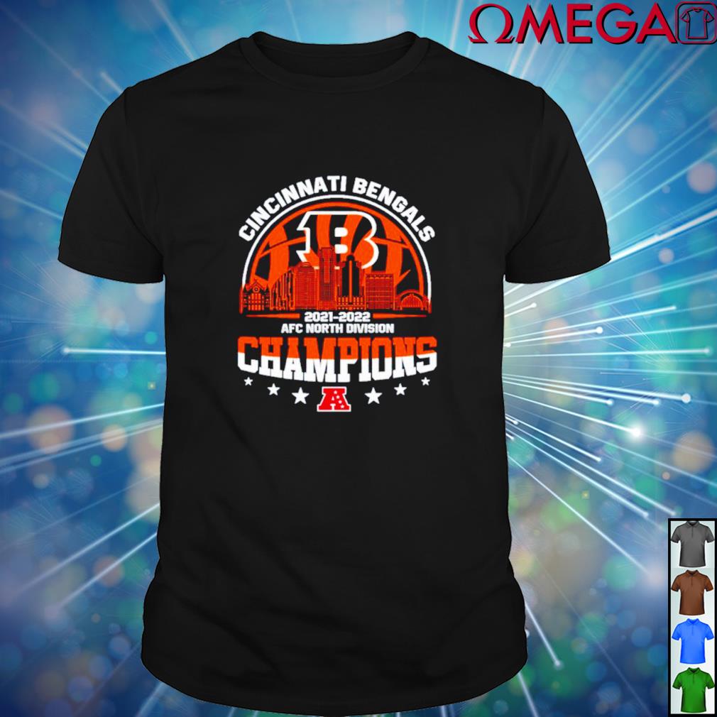 2021 2022 AFC North Champions Cincinnati Bengals T-shirt