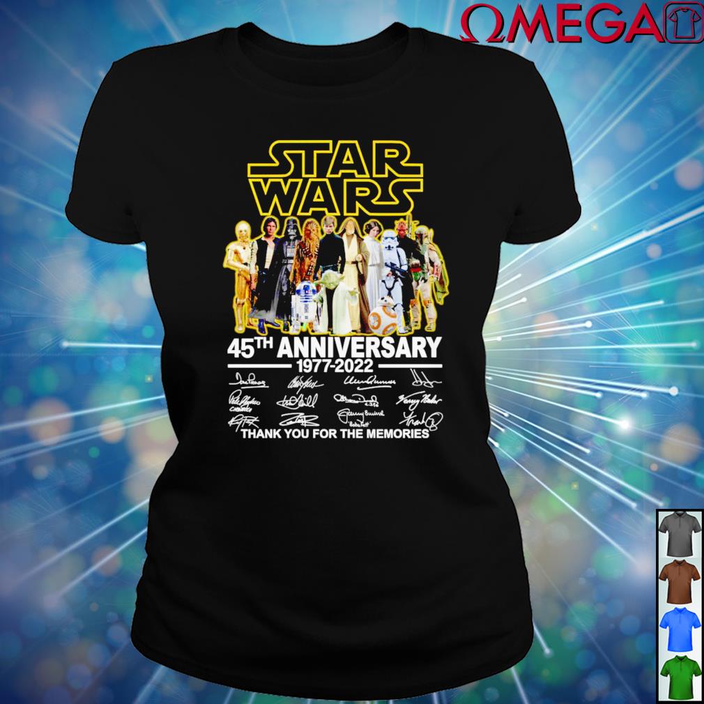 Star Wars 45Th Anniversary 1977-2022 Movie Film Tee Shirt