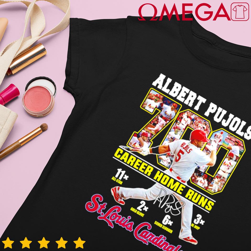 Albert Pujols 700 Career Home Runs Signature St Louis Cardinals Shirt,  hoodie, sweater, long sleeve and tank top