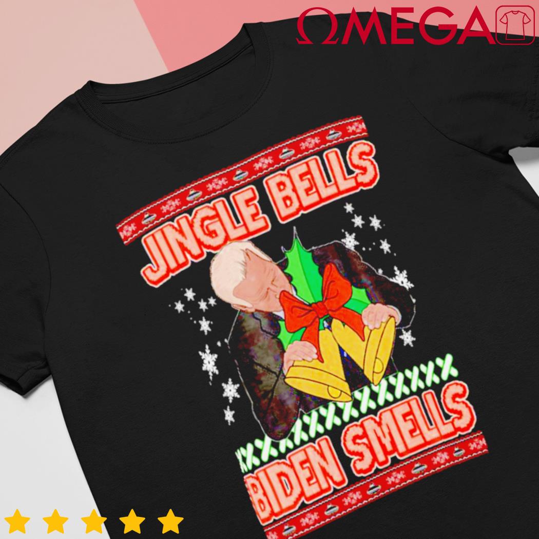 Anti Biden Jingle bells Biden smells ugly Xmas shirt