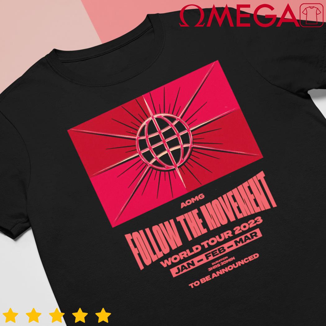 AOMG Follow the Movement World Tour 2023 to be Announced shirt