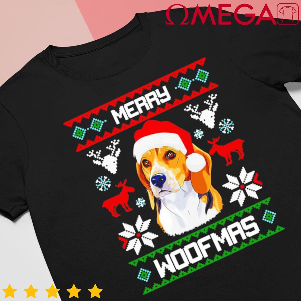 Beagle Merry Woofmas Christmas shirt