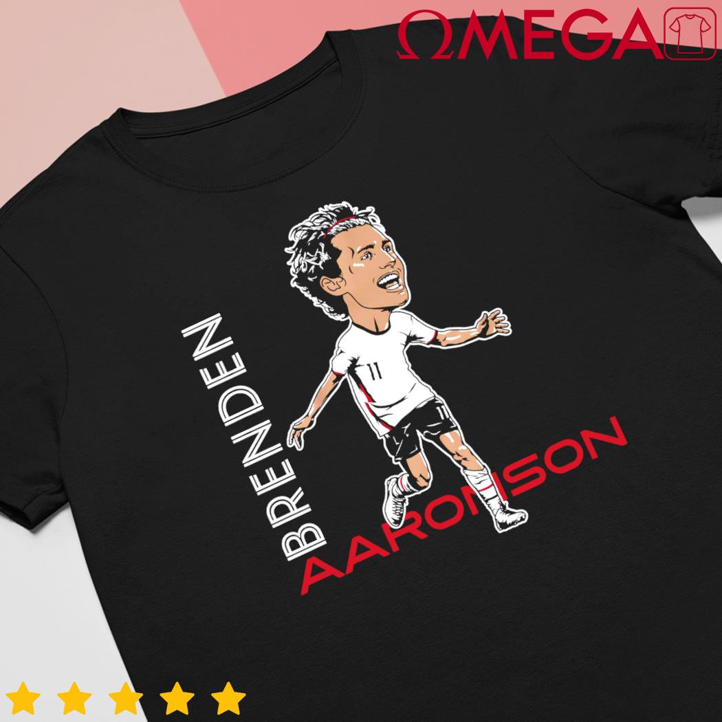 Brenden Aaronson USA Soccer Team caricature shirt
