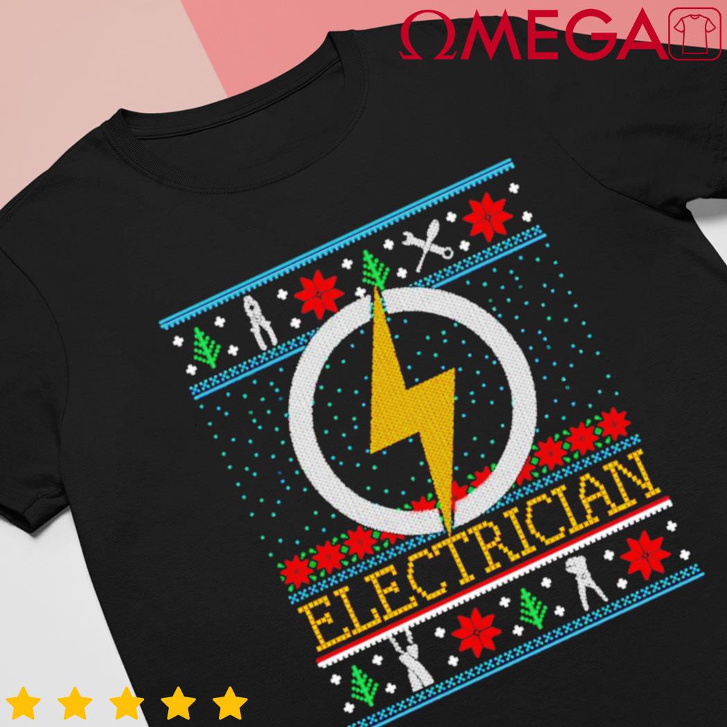 Electrician ugly Christmas shirt