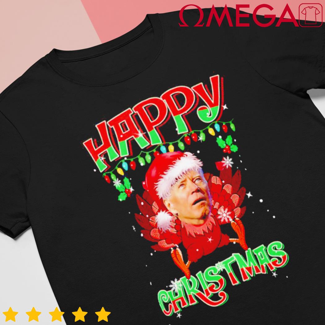 Joe Biden Santa Turkey Happy Christmas shirt