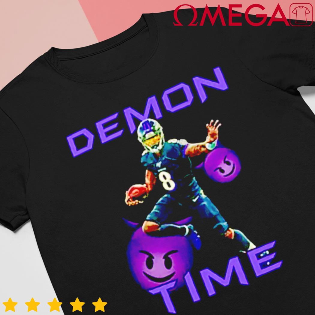 Official Lamar Jackson Demon Time Baltimore Ravens T-Shirt, hoodie