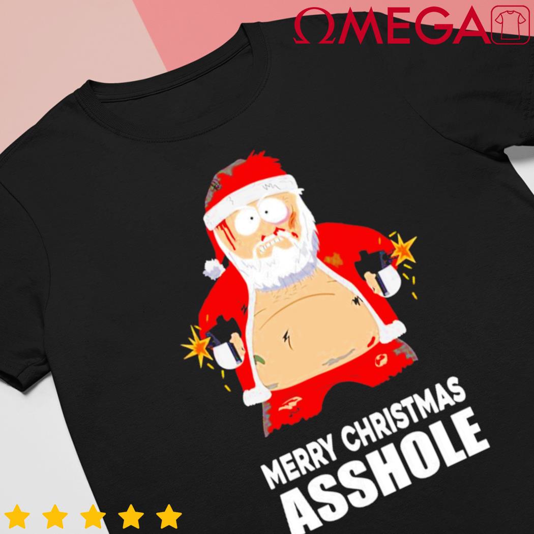 Merry Christmas Asshole Santa funny shirt