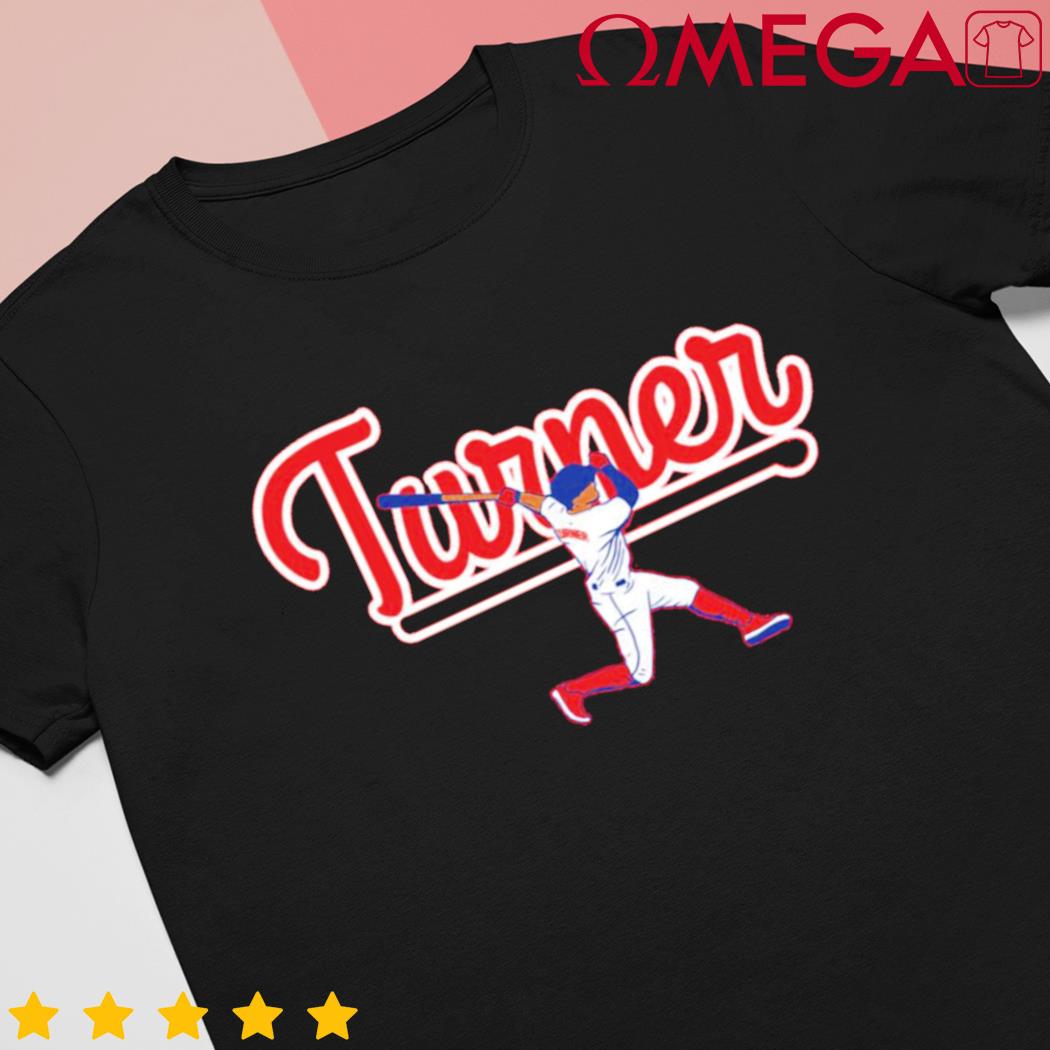 Trea Turner Phillies Base Tee, Showcasing Philadelphia Pride - Olashirt