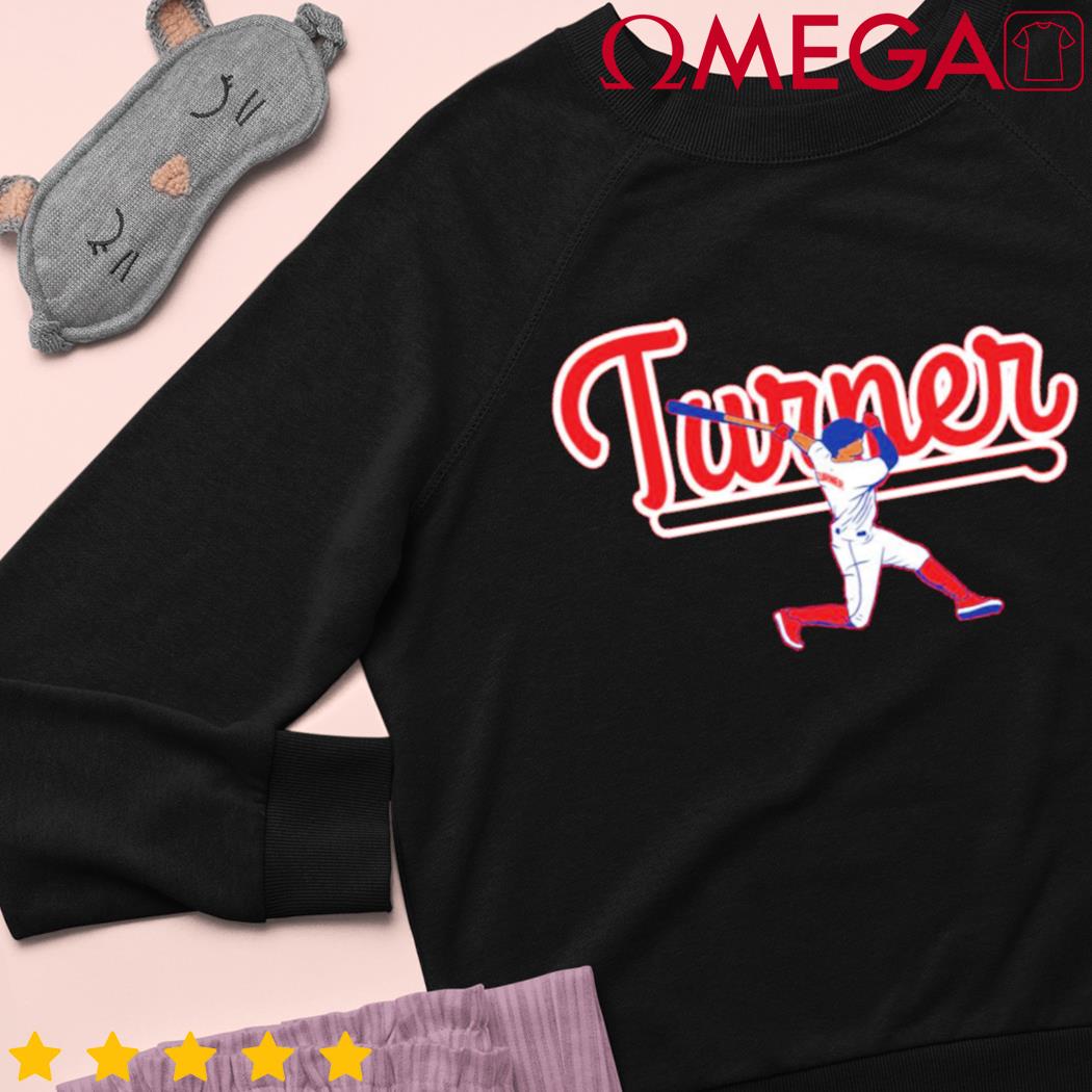 Trea Turner Phillies Base Tee, Showcasing Philadelphia Pride - Olashirt