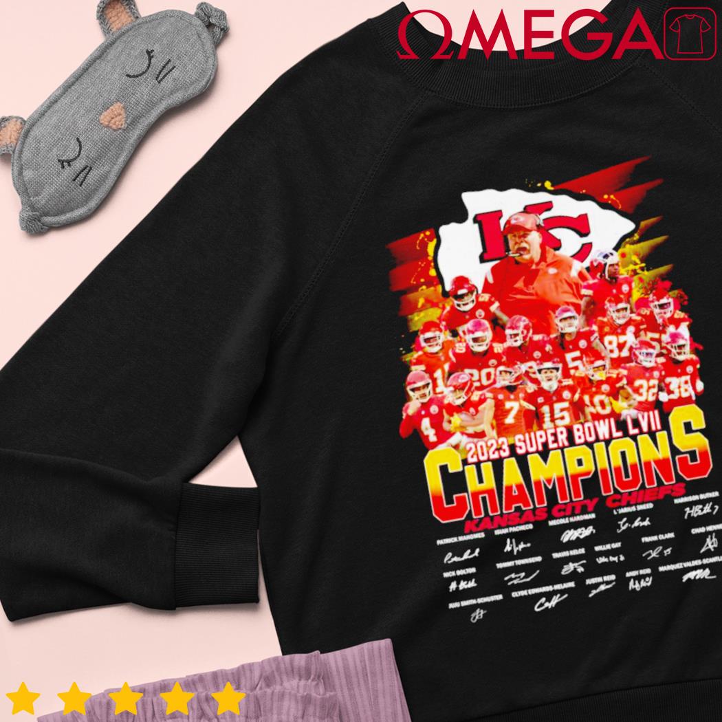 Kansas city Chiefs super bowl champions 2023 signatures Kansas city Chiefs  shirt, hoodie, sweater, long sleeve and tank top