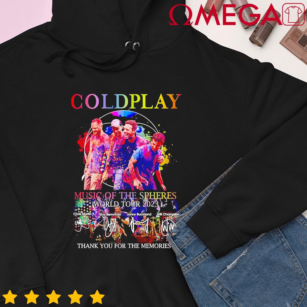 Coldplay Music Of The Spheres World Tour 2023 Thank You For The Memories  T-Shirt - Torunstyle