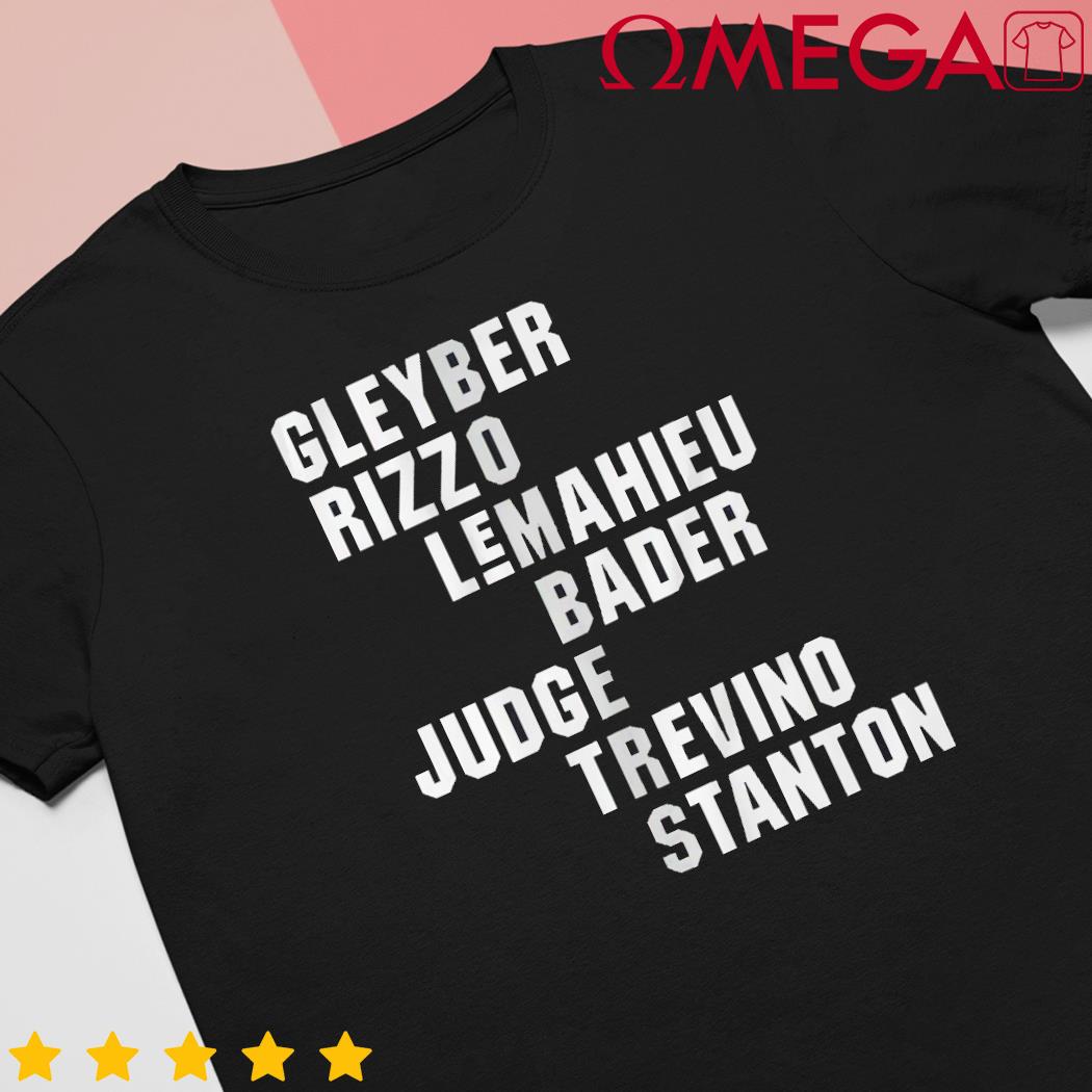 Bombers Names Gleyber Rizzo Lemahieu Bader Judge Shirt, hoodie