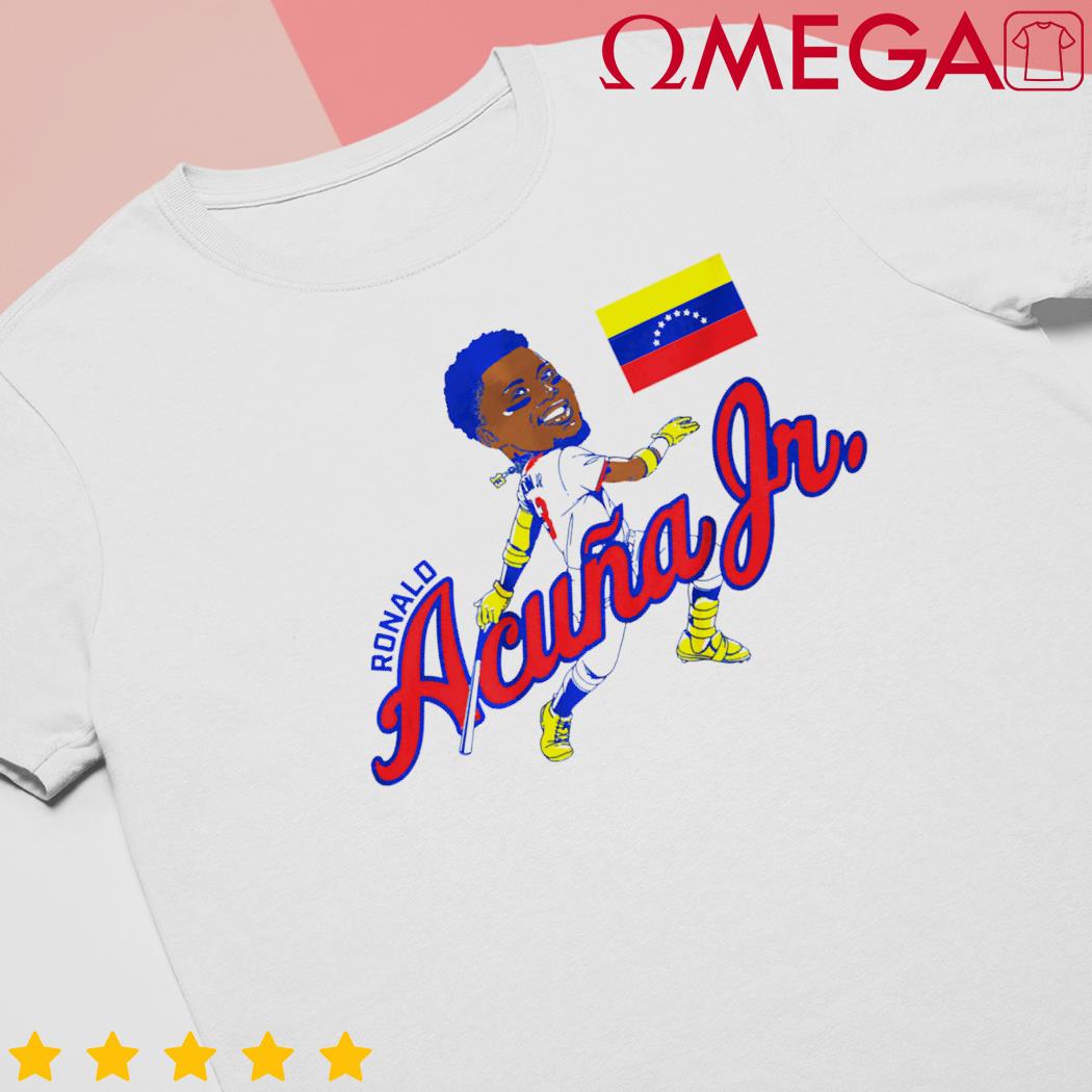 Official ronald Acuña Jr Venezuela Caricature Tee Shirt, hoodie,  longsleeve, sweatshirt, v-neck tee