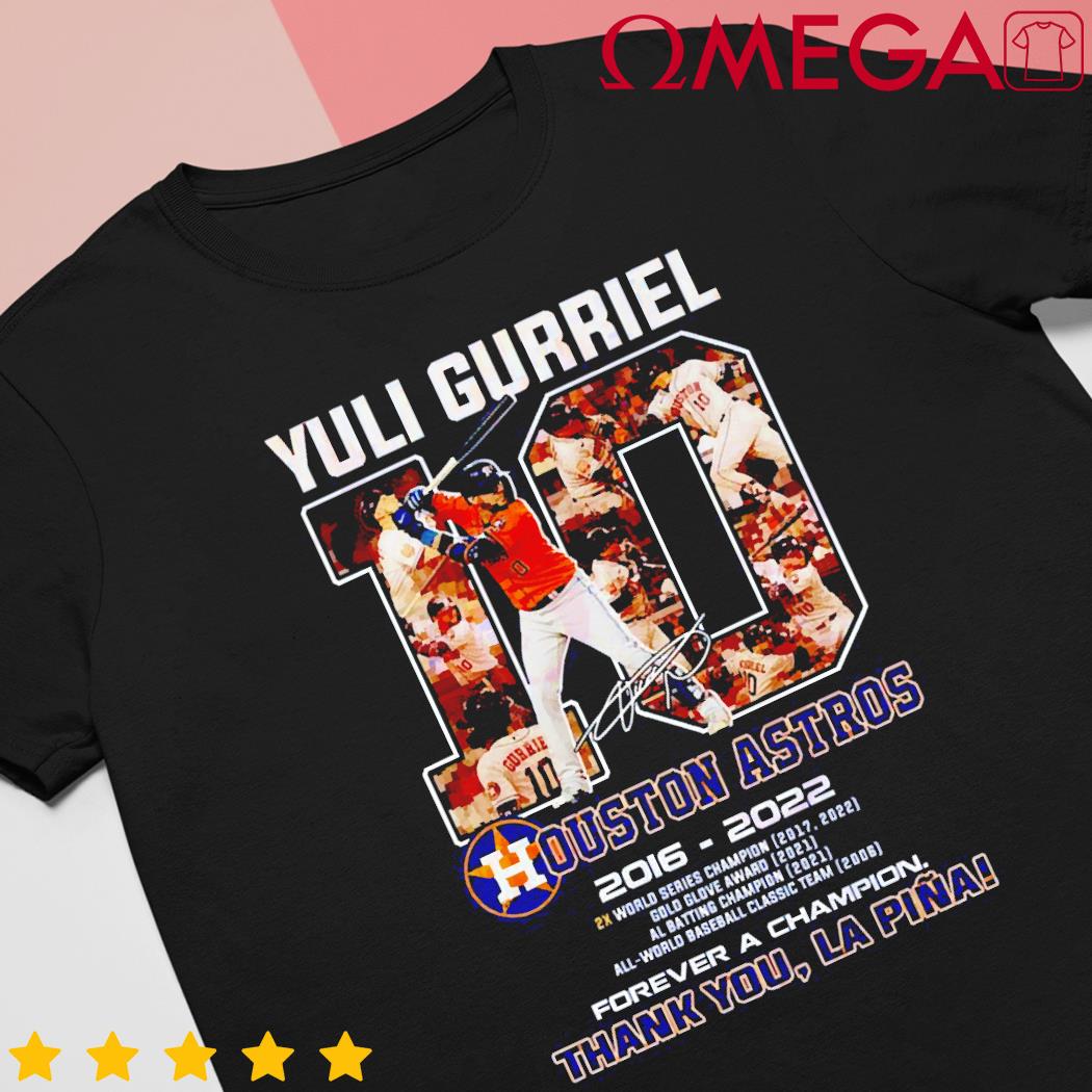 Official yuli Gurriel 10 Ouston Astros 2016 – 2022 forever a