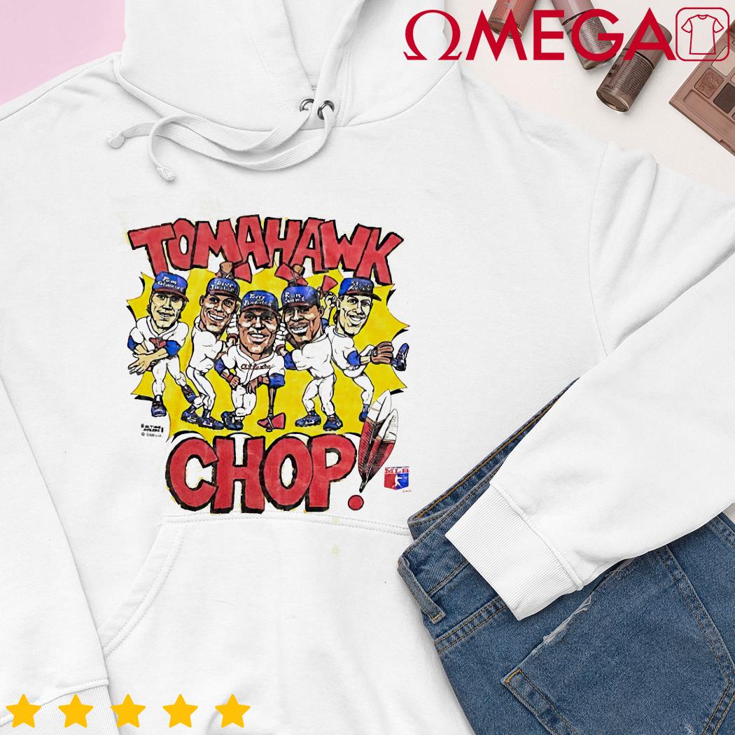 1991 Atlanta Braves Tomahawk Chop Caricature t-shirt, hoodie