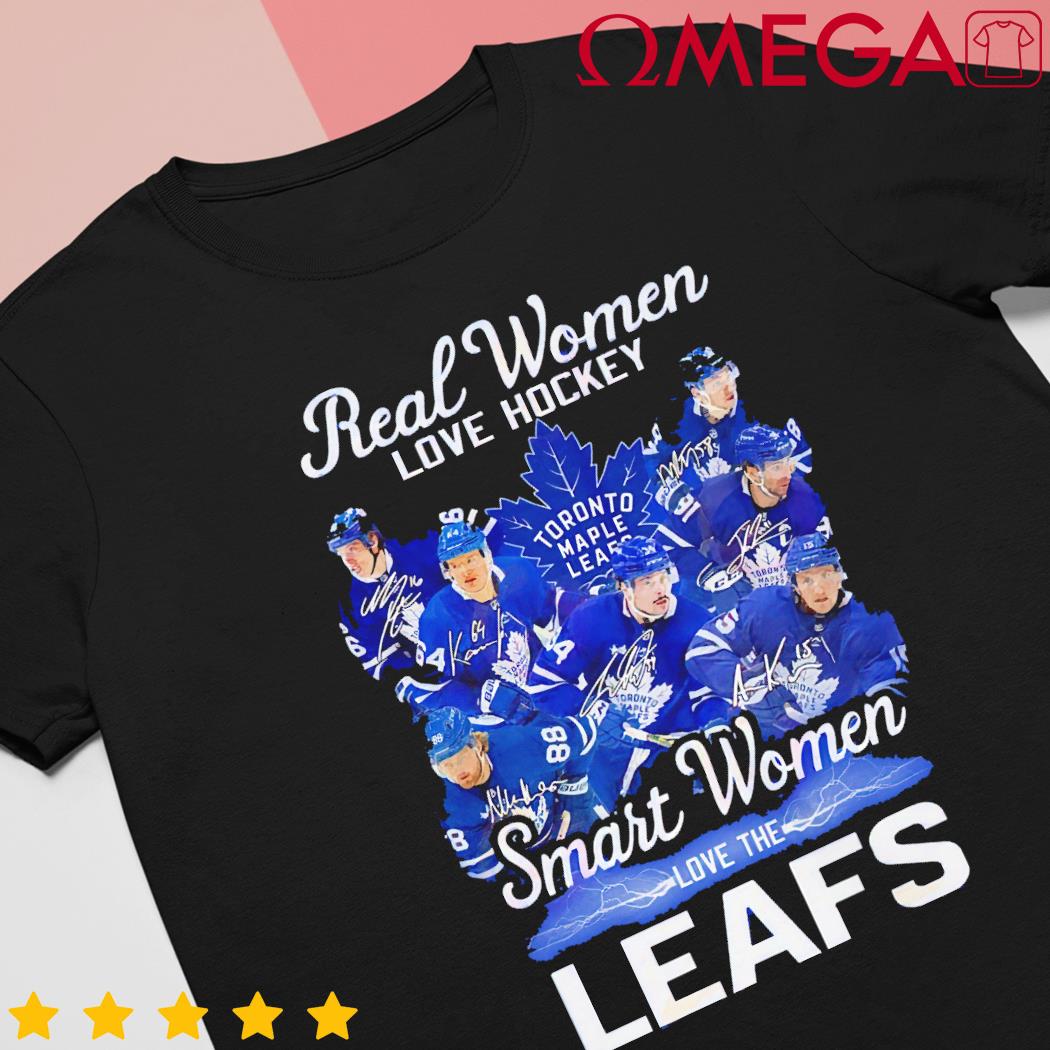 Real women love hockey smart women love Toronto maple leafs shirt, hoodie,  longsleeve, sweatshirt, v-neck tee
