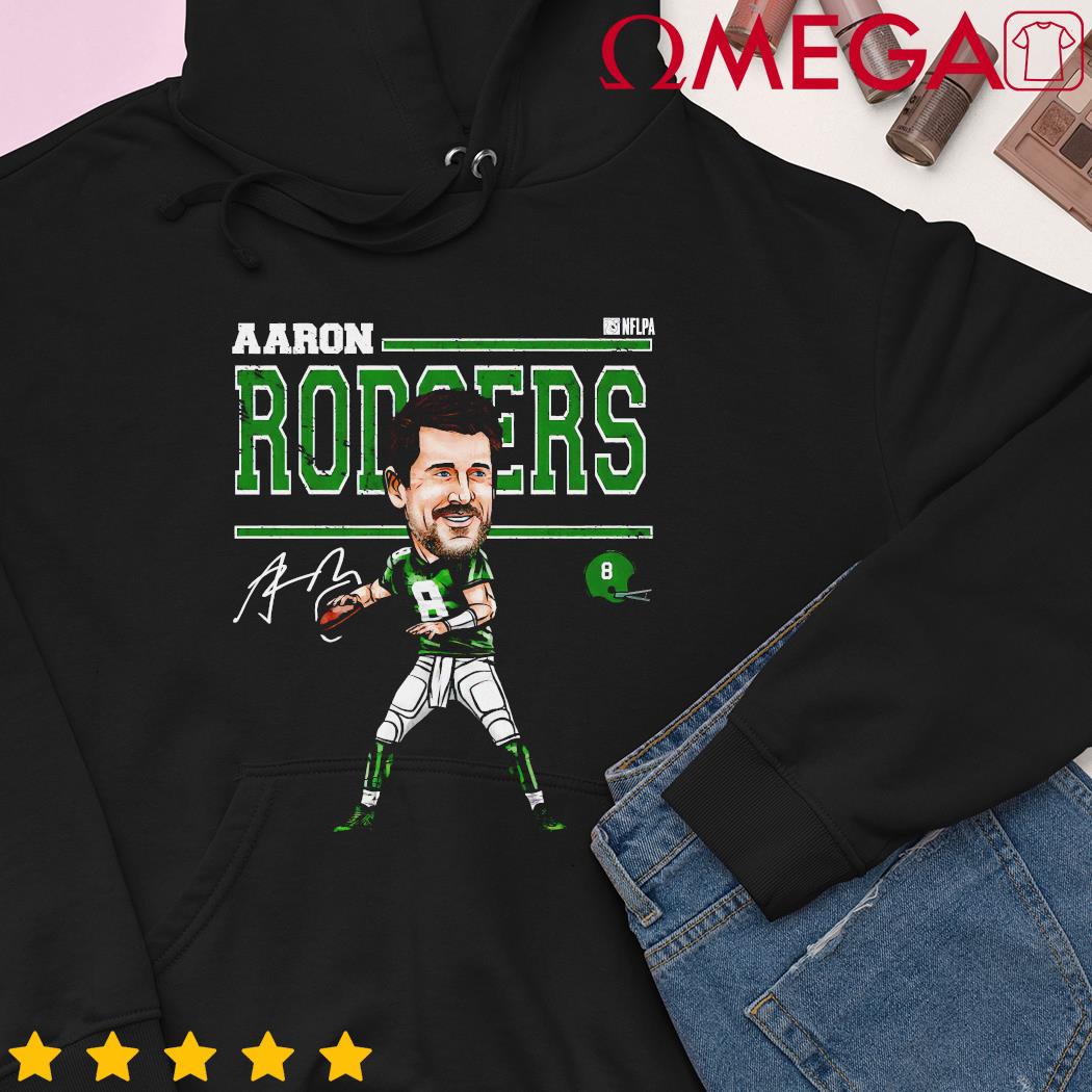 Aaron Rodgers New York J Cartoon T-Shirt - ShirtsOwl Office