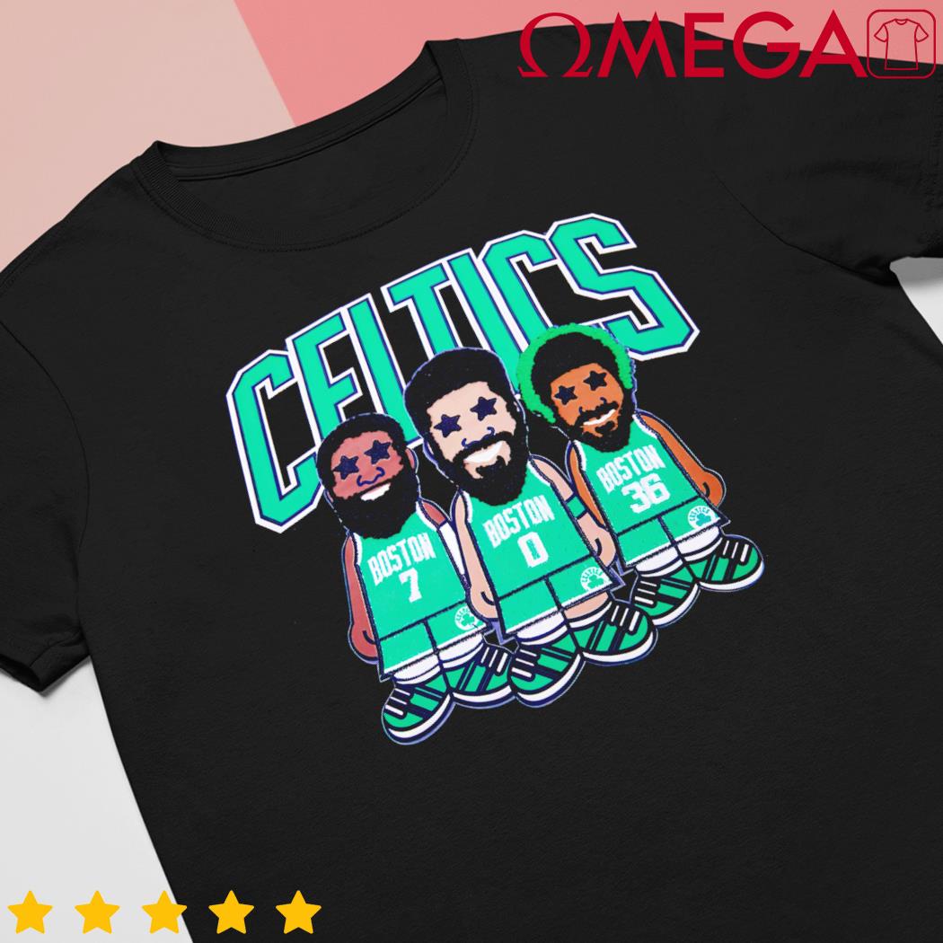 Boston Celtics Jayson Tatum Jaylen Brown and Marcus Smart chibi players shirt