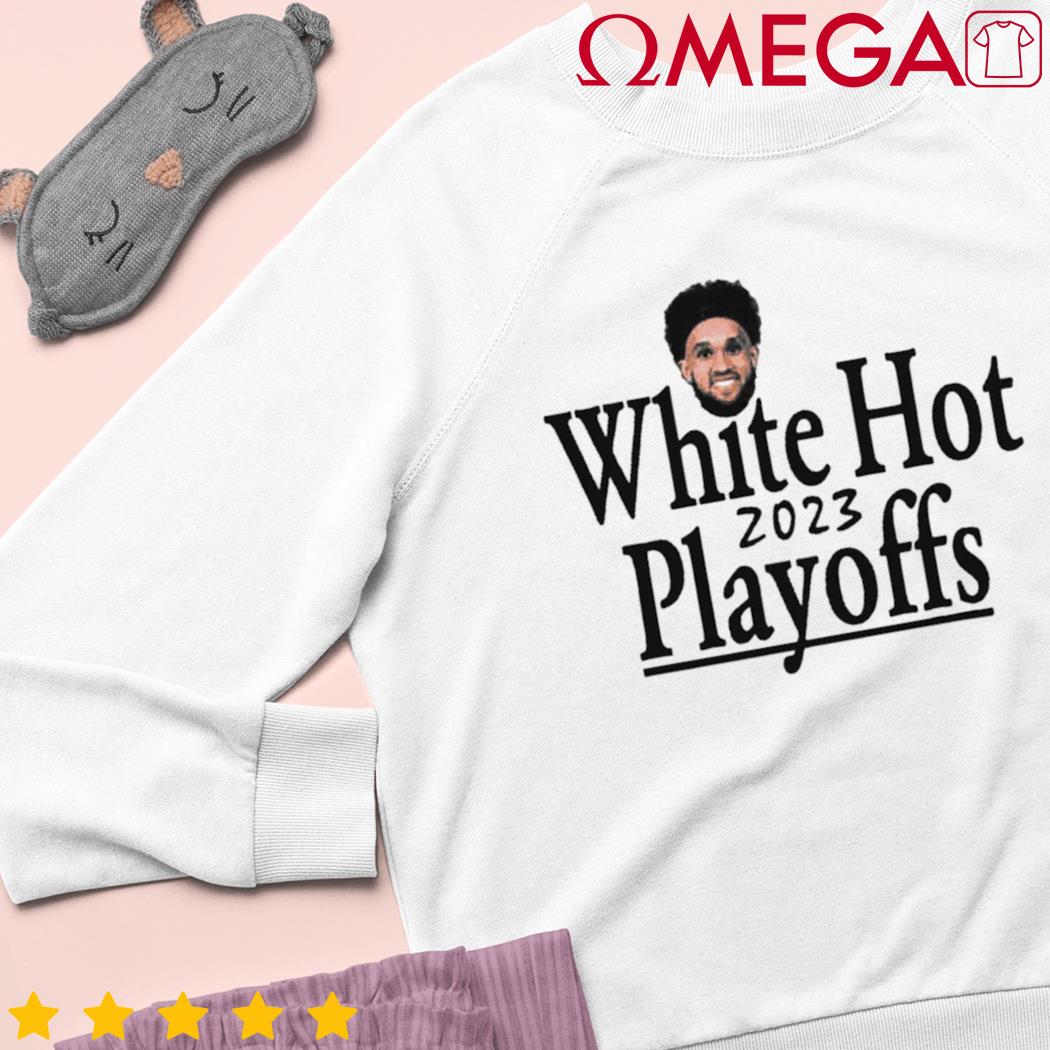 Derrick White Miami Heat White Hot 2023 NBA Playoffs shirt