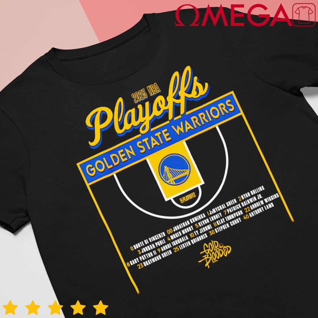 Golden State Warriors Stadium Essentials Unisex 2023 Nba Playoffs Roste  Shirt