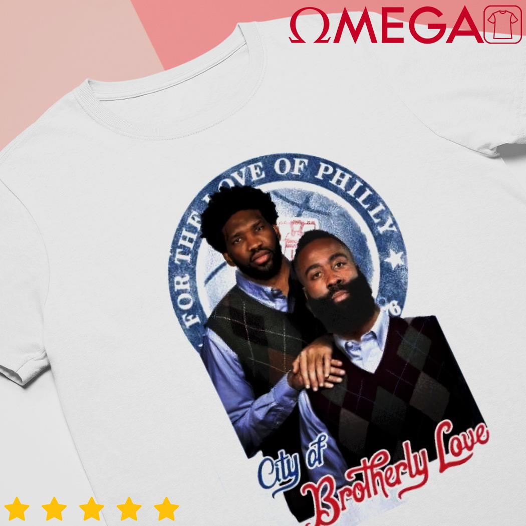 Joel and James Philly Coty of Brotherly Love basketball shirt