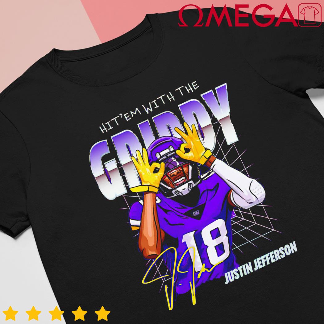 Justin Jefferson Minnesota Vikings Youth Pixel Player shirt