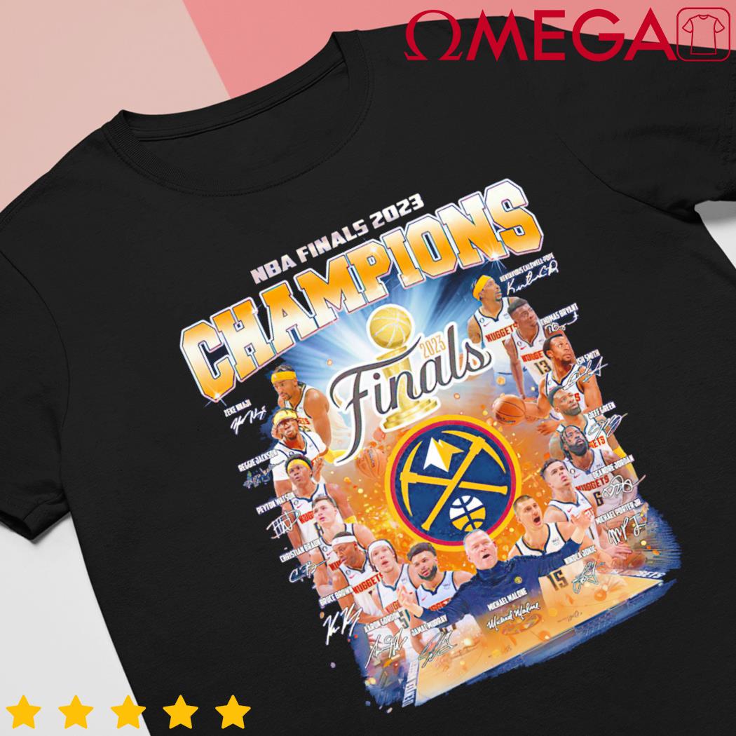 NBA Finals 2023 Denver Nuggets First Time Champions In History T Shirt -  Growkoc
