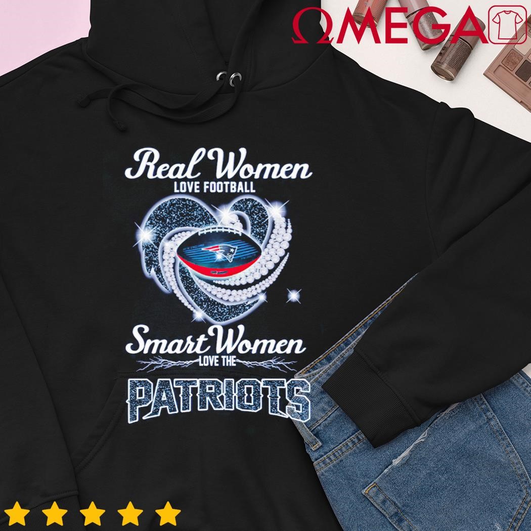 Real women love Football smart women love the new england Patriots logo  2023 shirt, hoodie, sweater, long sleeve and tank top