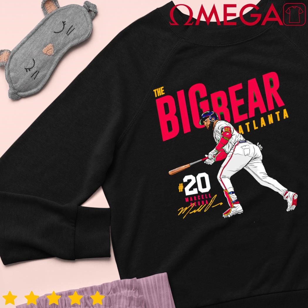 Marcell Ozuna The Big Bear Atlanta Baseball Signature shirt, hoodie,  sweater, long sleeve and tank top