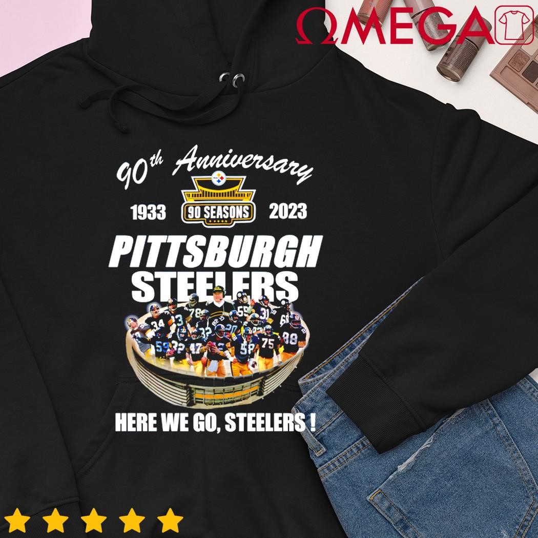 Pittsburgh Steelers 90th 1933 - 2023 Anniversary Stadium Here We