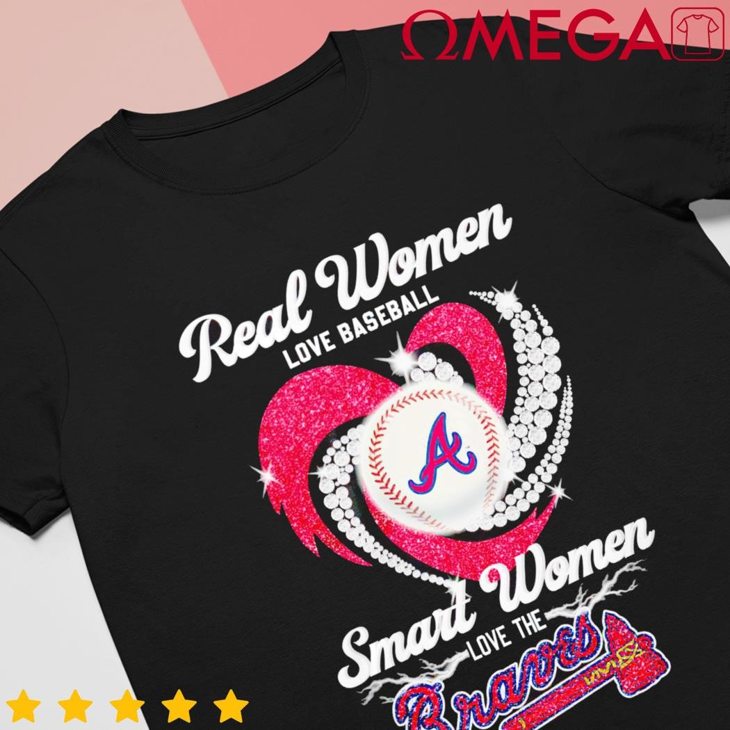 Real Women Love Baseball Smart The Braves Shirt ⋆ Vuccie