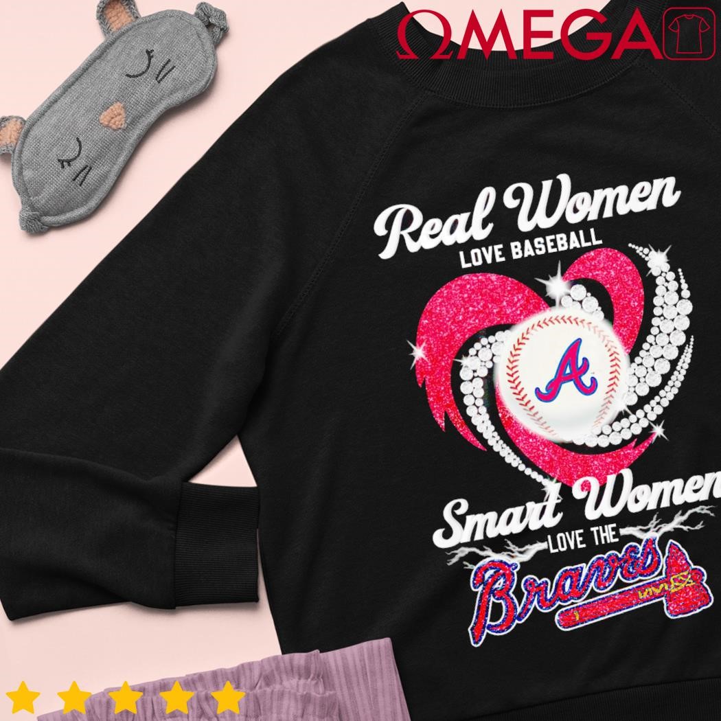 Real Women Love Baseball Smart The Braves Shirt ⋆ Vuccie