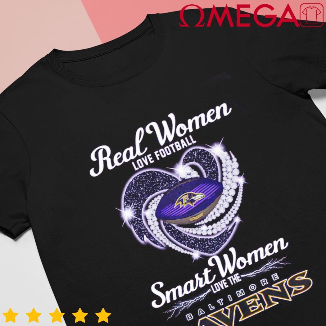 Real Women Love Football Smart Women Love The Baltimore Ravens T Shirt -  Growkoc