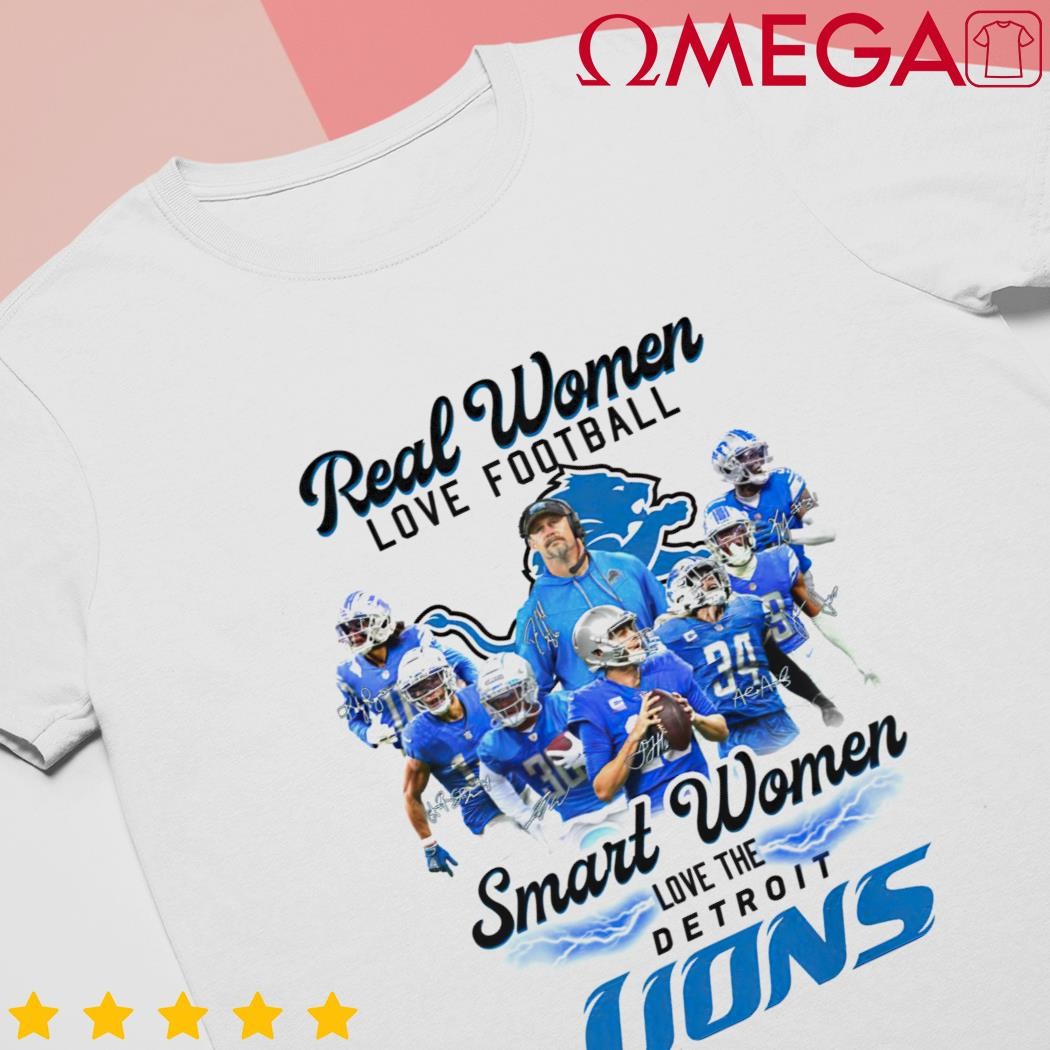 Real Women Love Football Smart The Detroit Lions Shirt ⋆ Vuccie