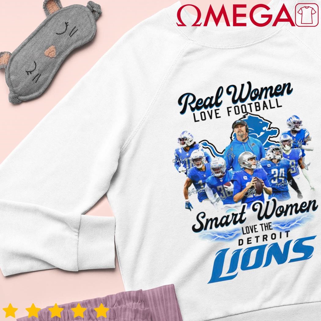 Real Women Love Football Smart The Detroit Lions Shirt ⋆ Vuccie