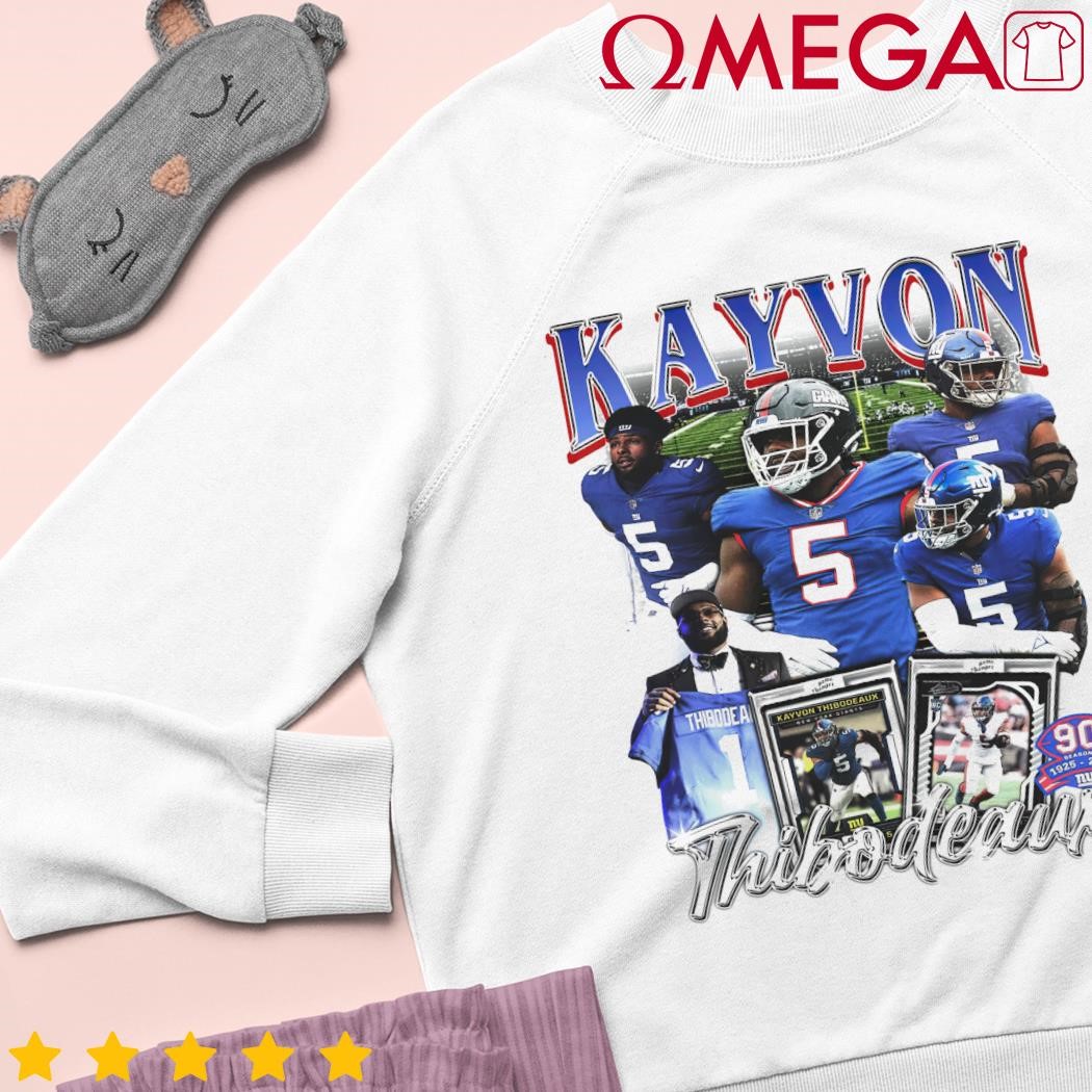 Kayvon Thibodeaux 5 New York Giants football retro poster shirt, hoodie,  sweater, long sleeve and tank top