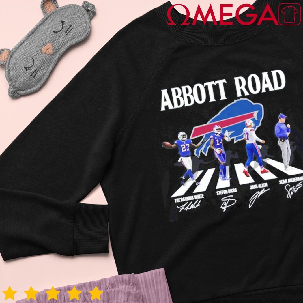 Official Buffalo Bills Abbott Road Abbey Road Signatures Shirt, hoodie,  tank top, sweater and long sleeve t-shirt