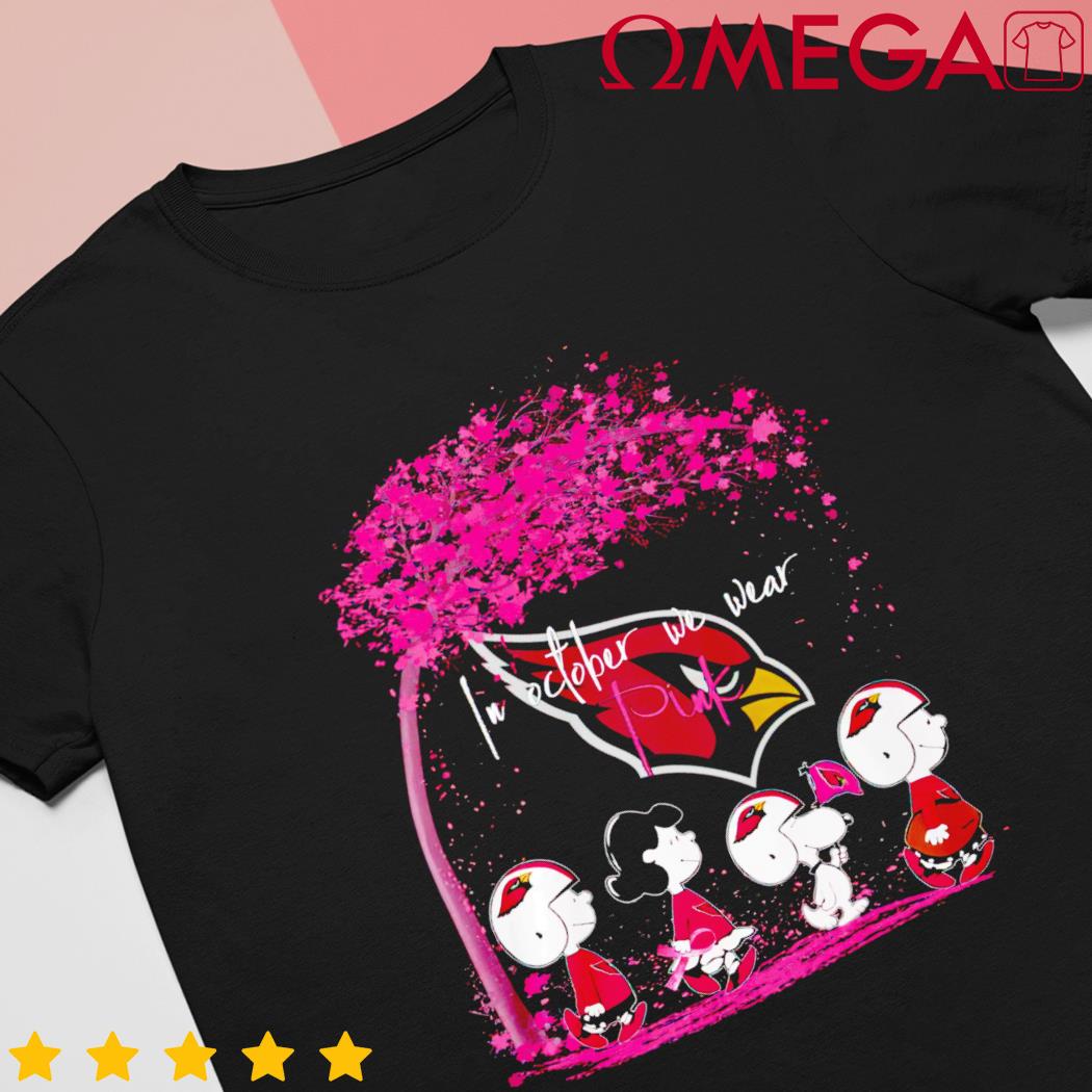 Official Arizona Cardinals 2023 In October We Wear Pink Shirt