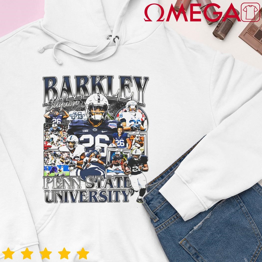 Saquon Barkley 26 Penn State University football player Vintage shirt,  hoodie, sweater, long sleeve and tank top