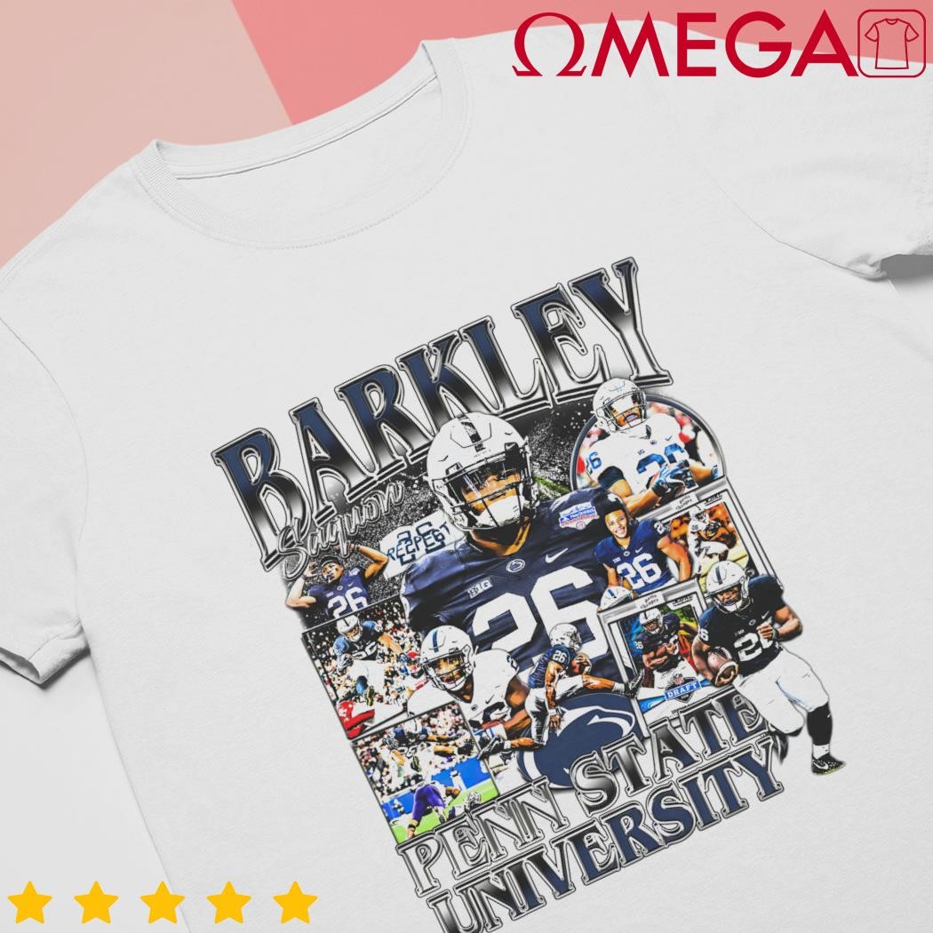 Saquon Barkley 26 Penn State University football player Vintage shirt,  hoodie, sweater, long sleeve and tank top