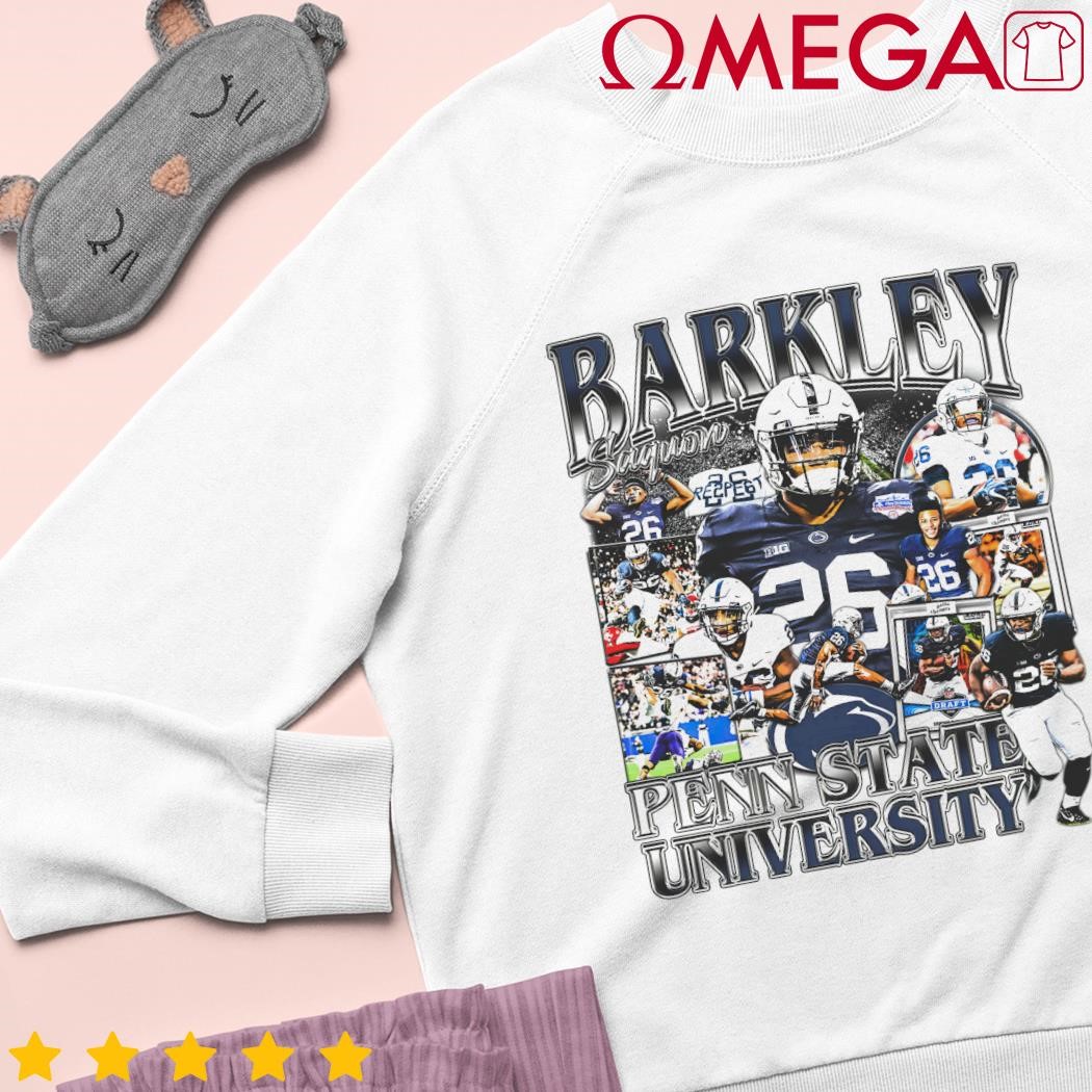 Saquon Barkley 26 Penn State University football player Vintage shirt,  hoodie, sweater, long sleeve and tank top