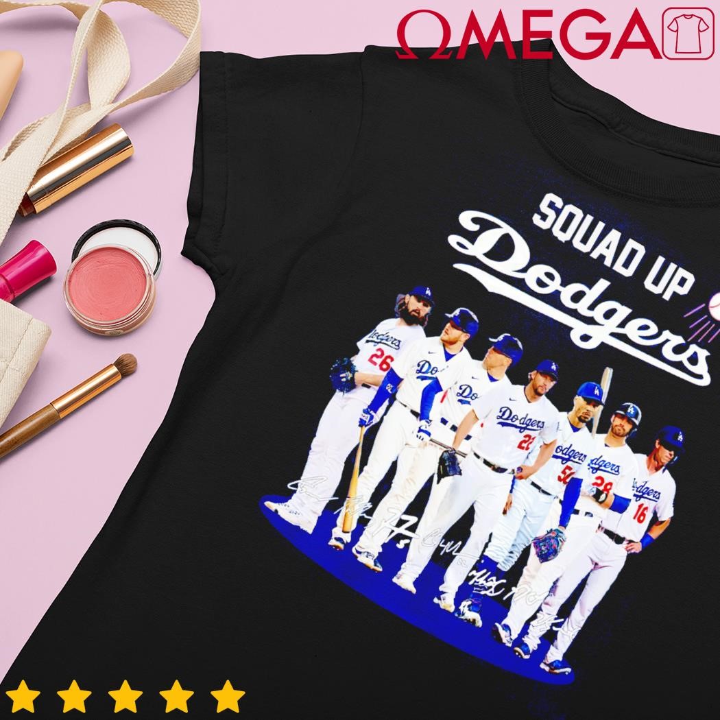 Square up Dodgers player signatures shirt, hoodie, sweater and