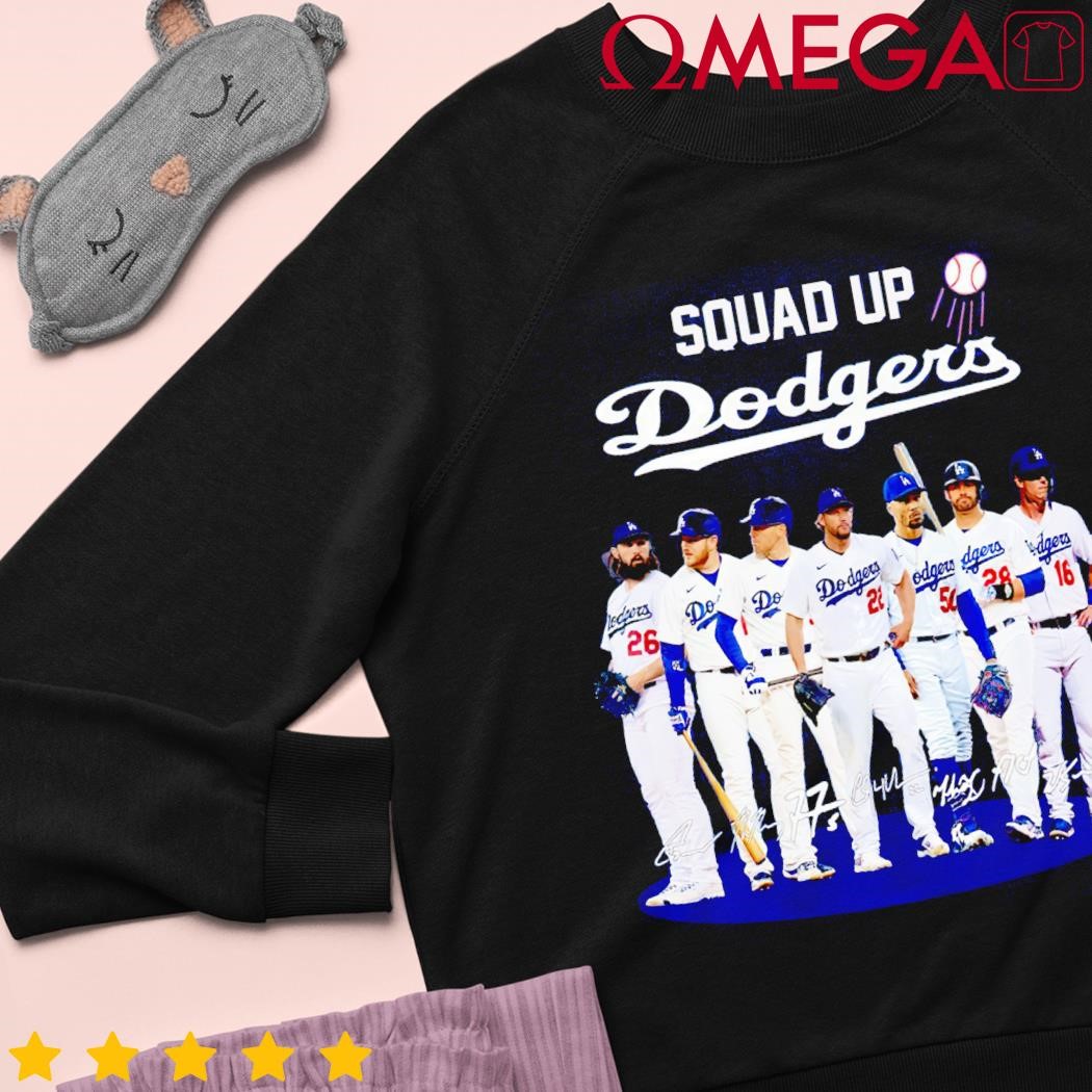 Square up Dodgers player signatures shirt, hoodie, sweater and