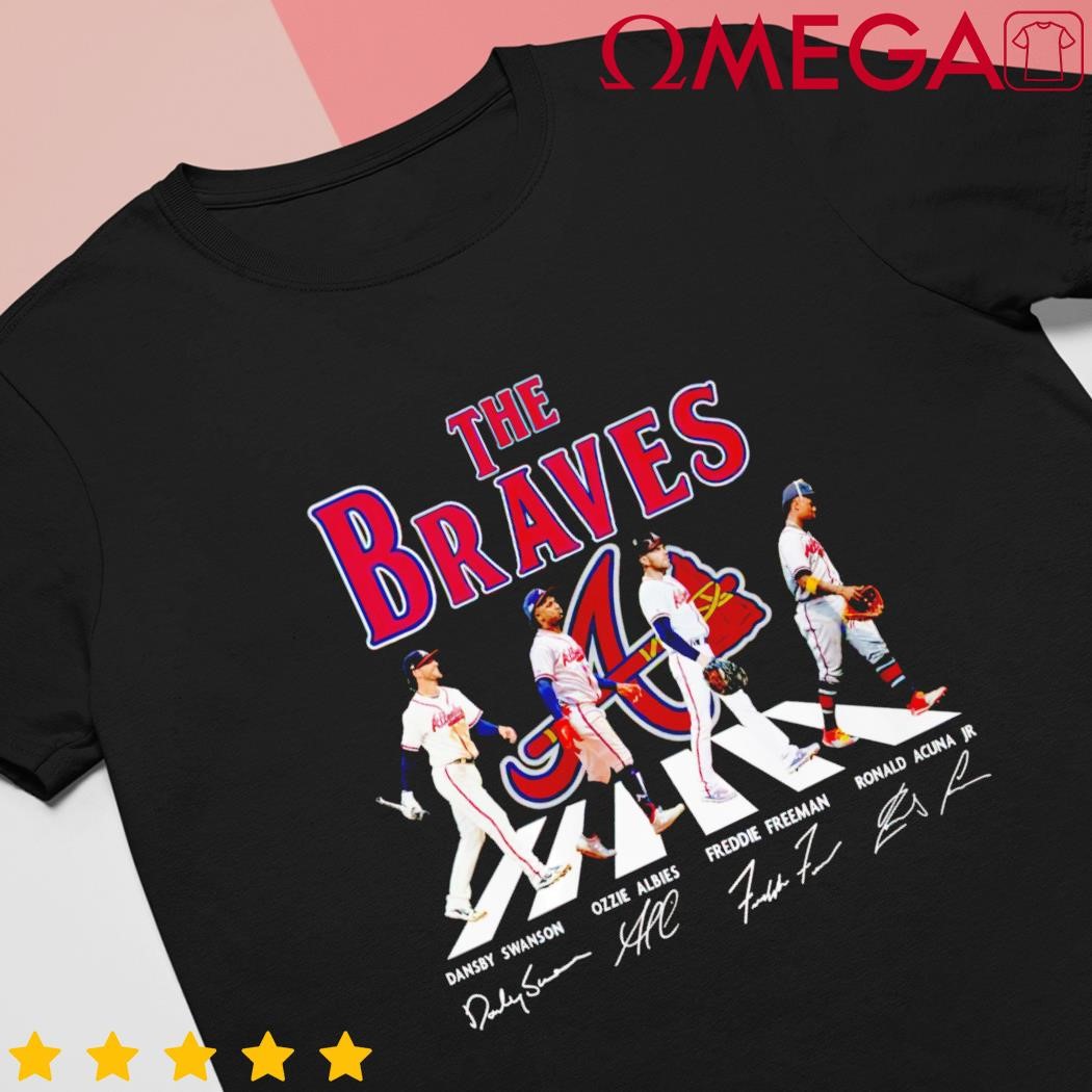 Official The Braves Abbey Road signatures shirt, hoodie