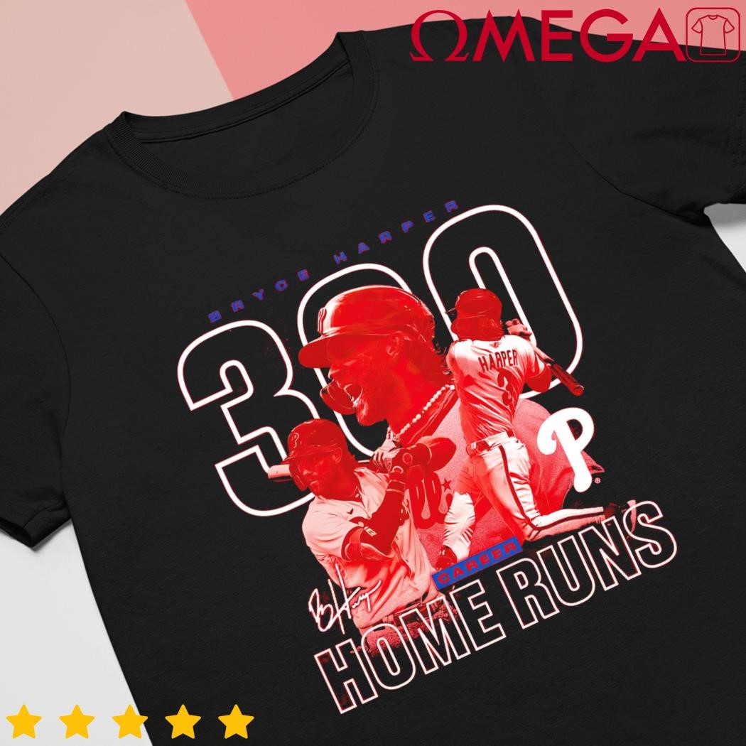 Eletees Bryce Harper Philadelphia Phillies 300th Career Home Run Shirt